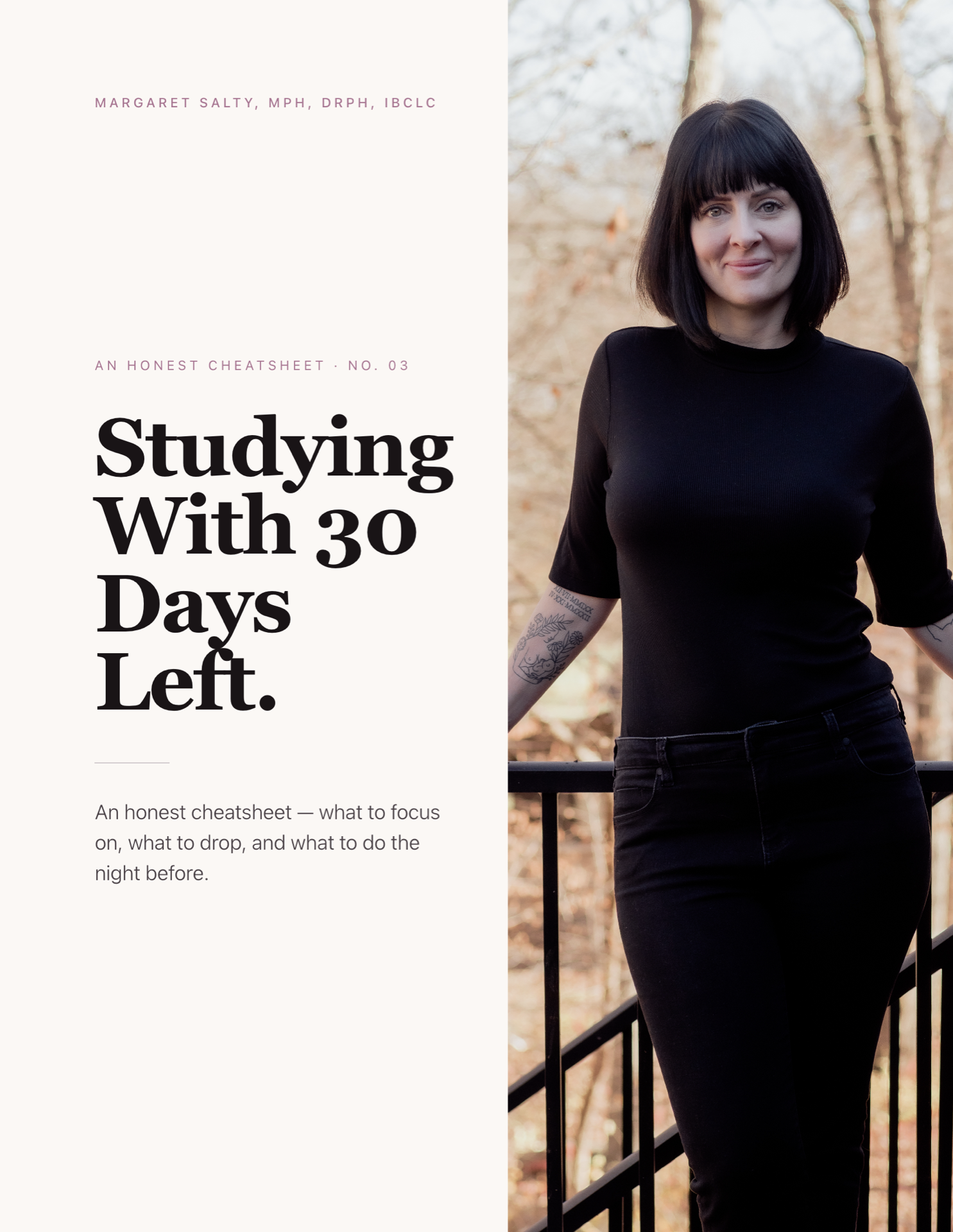 Studying With 30 Days Left guide cover