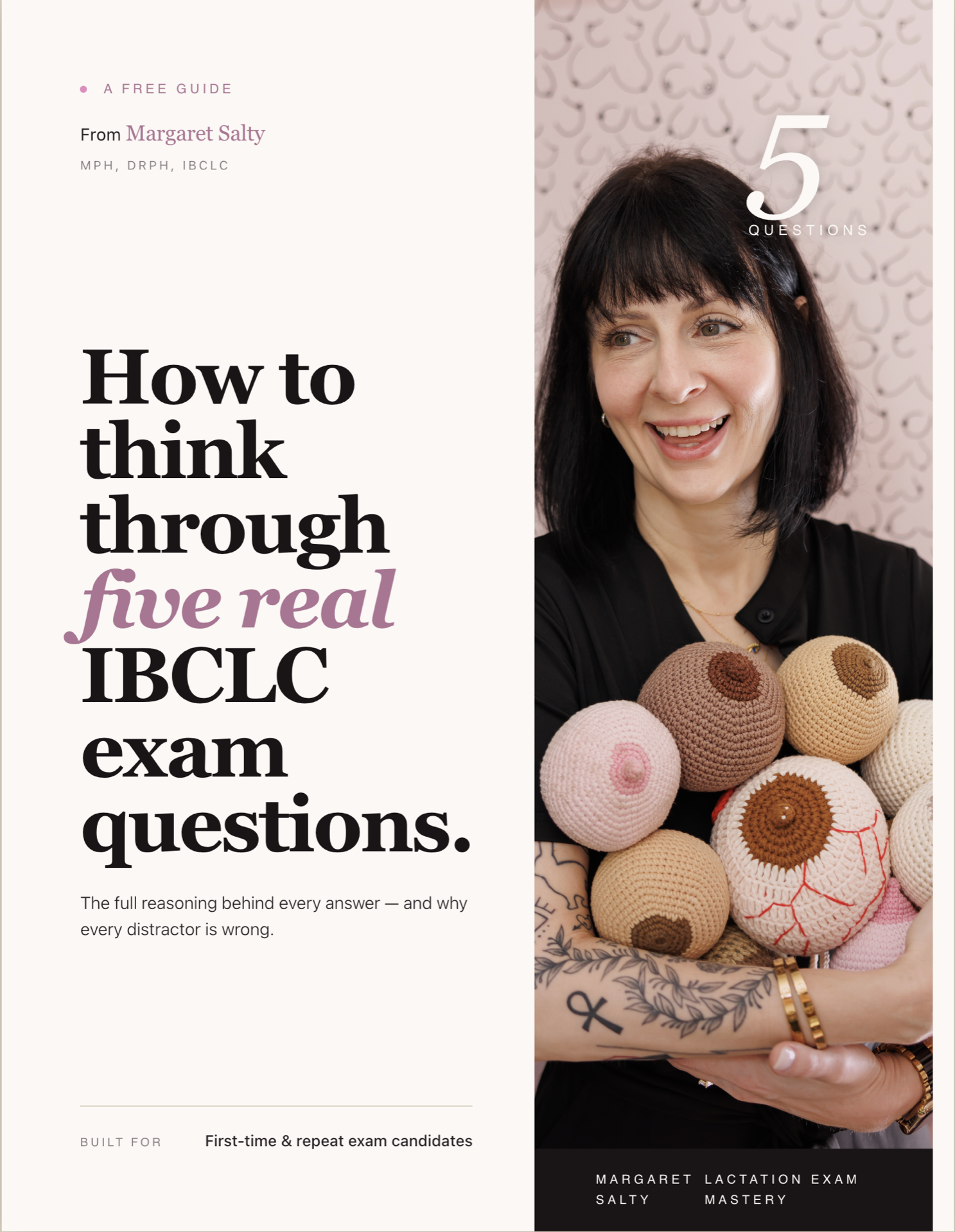 5 Real IBCLC Exam Questions guide cover
