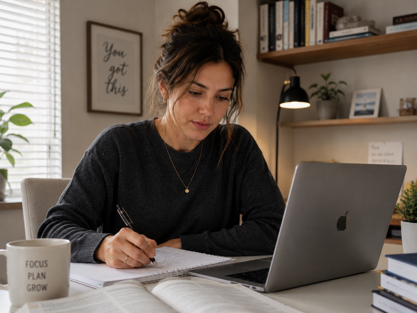Student studying for the IBCLC exam