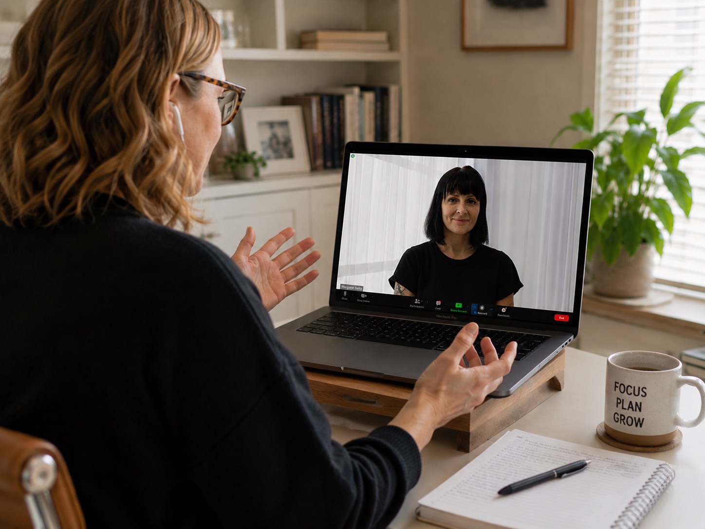 Student on a VIP coaching Zoom call with Margaret
